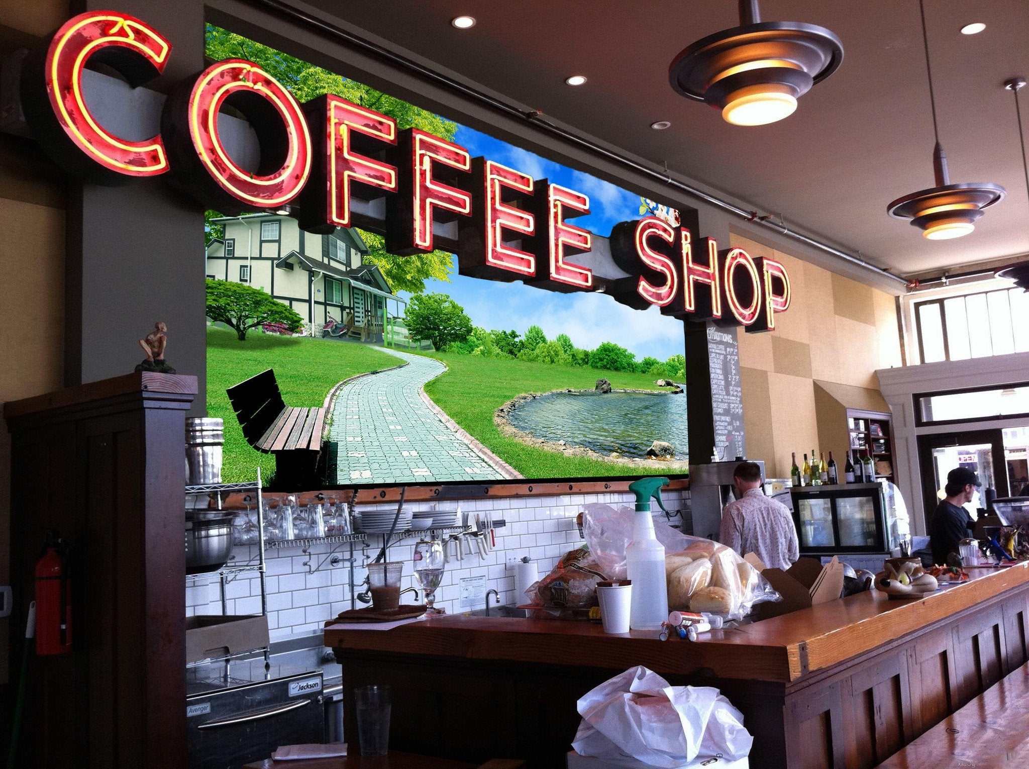 Lawn House Wallpaper AJ Wallpaper