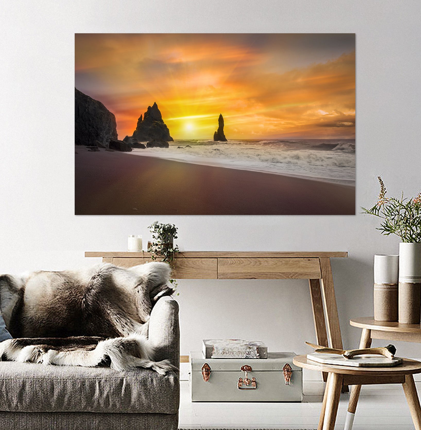 3D Golden Sunlight 175 Marco Carmassi Wall Sticker