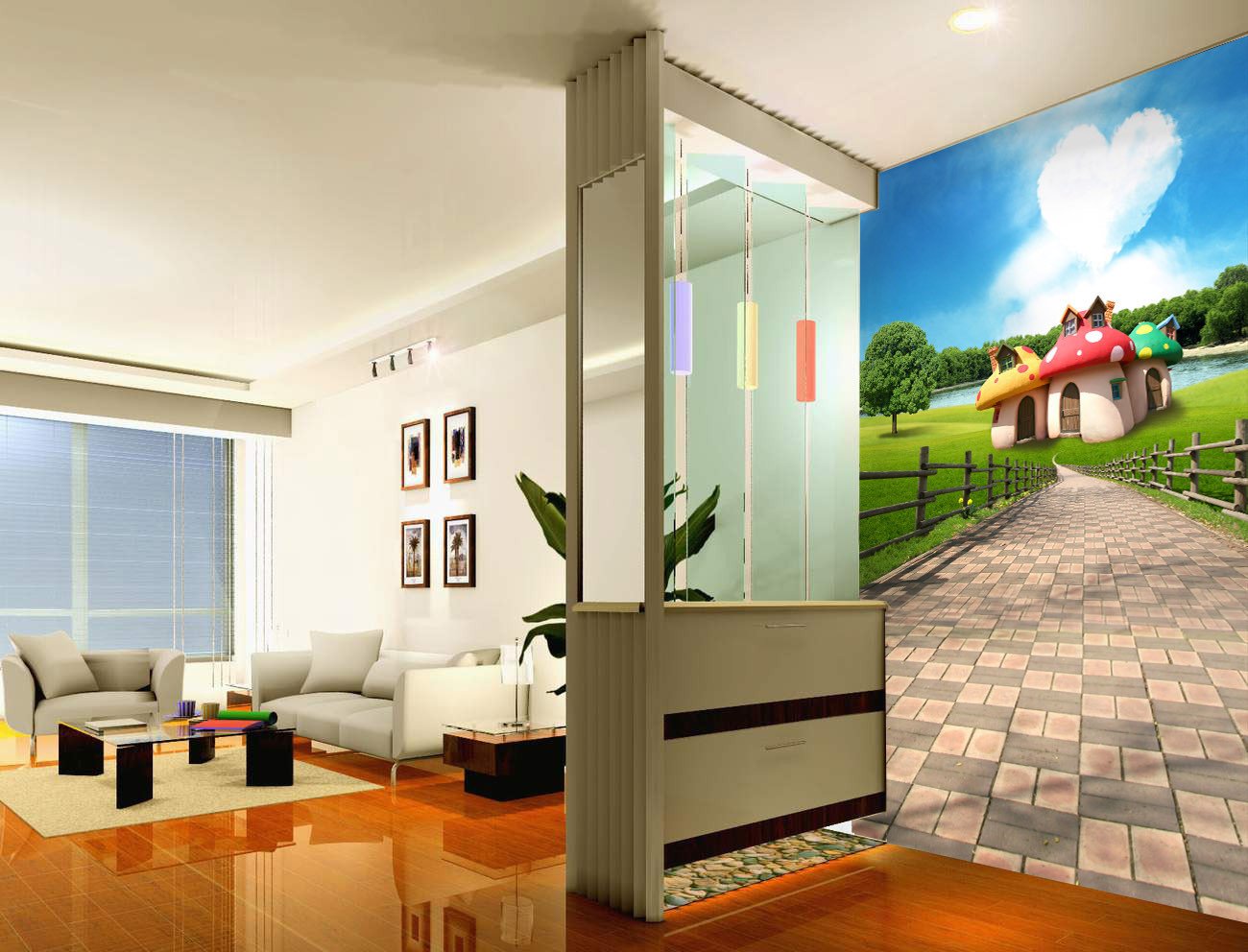 Mushroom Houses 3 Wallpaper AJ Wallpaper