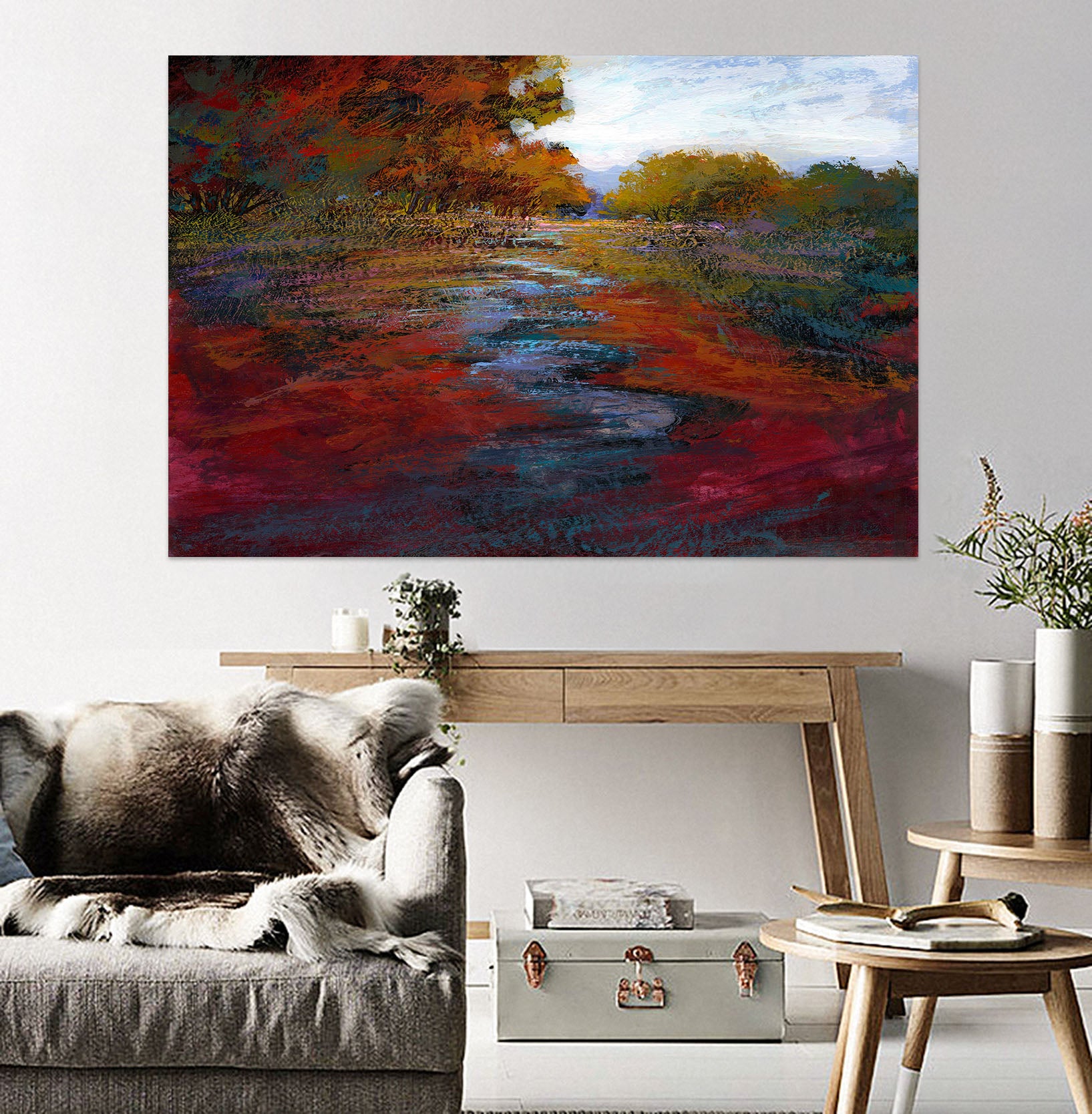 3D Red River 041 Michael Tienhaara Wall Sticker