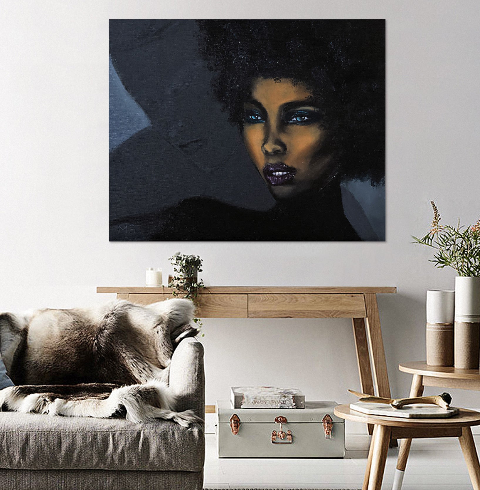 3D Black Woman 10060 Marina Zotova Wall Sticker