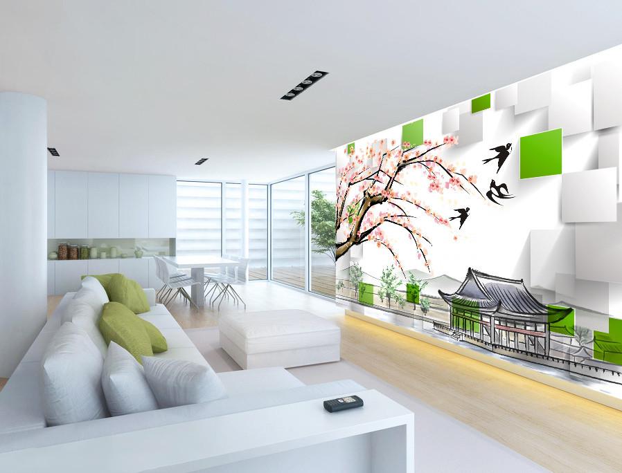 3D Pink Cherry Tree 682 Wallpaper AJ Wallpaper