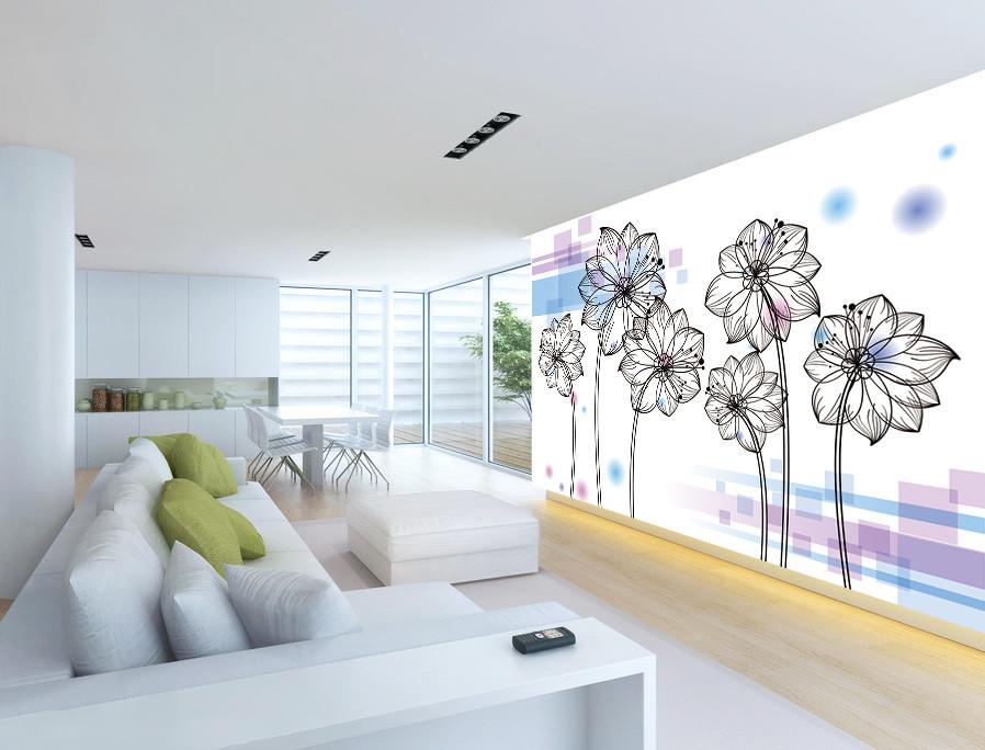 3D Sketch Flower 444 Wallpaper AJ Wallpaper