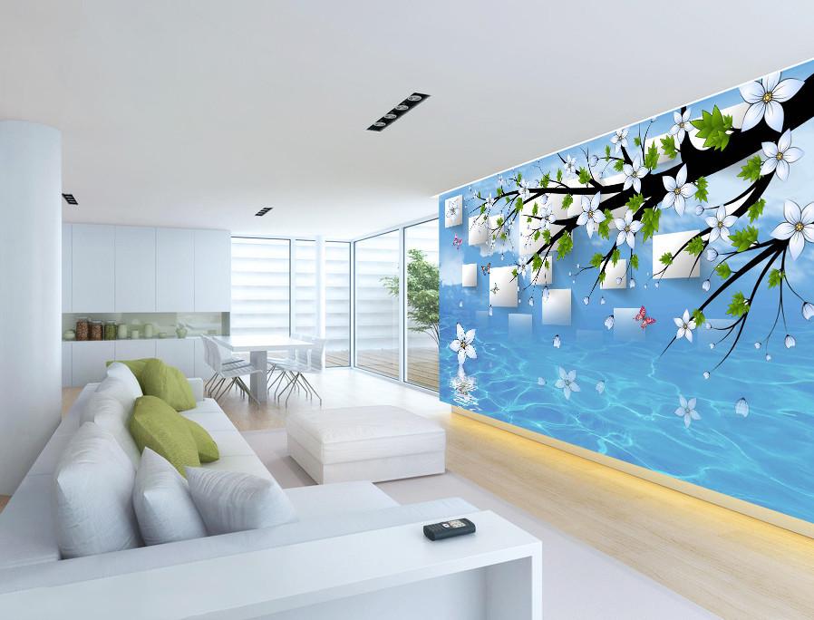 3D Pear Flower Branch 573 Wallpaper AJ Wallpaper