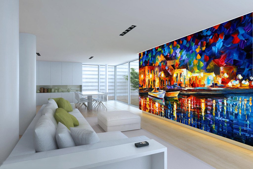 Colorful Beach Town Wallpaper AJ Wallpaper