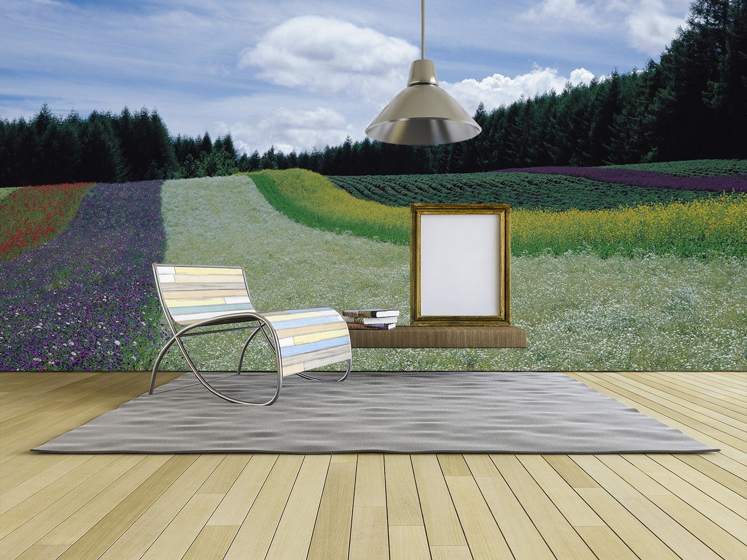 Various Flowers Fields Wallpaper AJ Wallpaper