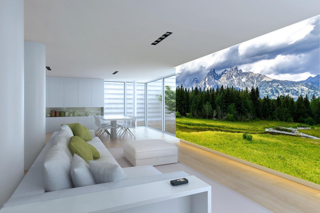 Green Pine Trees And Iceberg 7 Wallpaper AJ Wallpaper 1