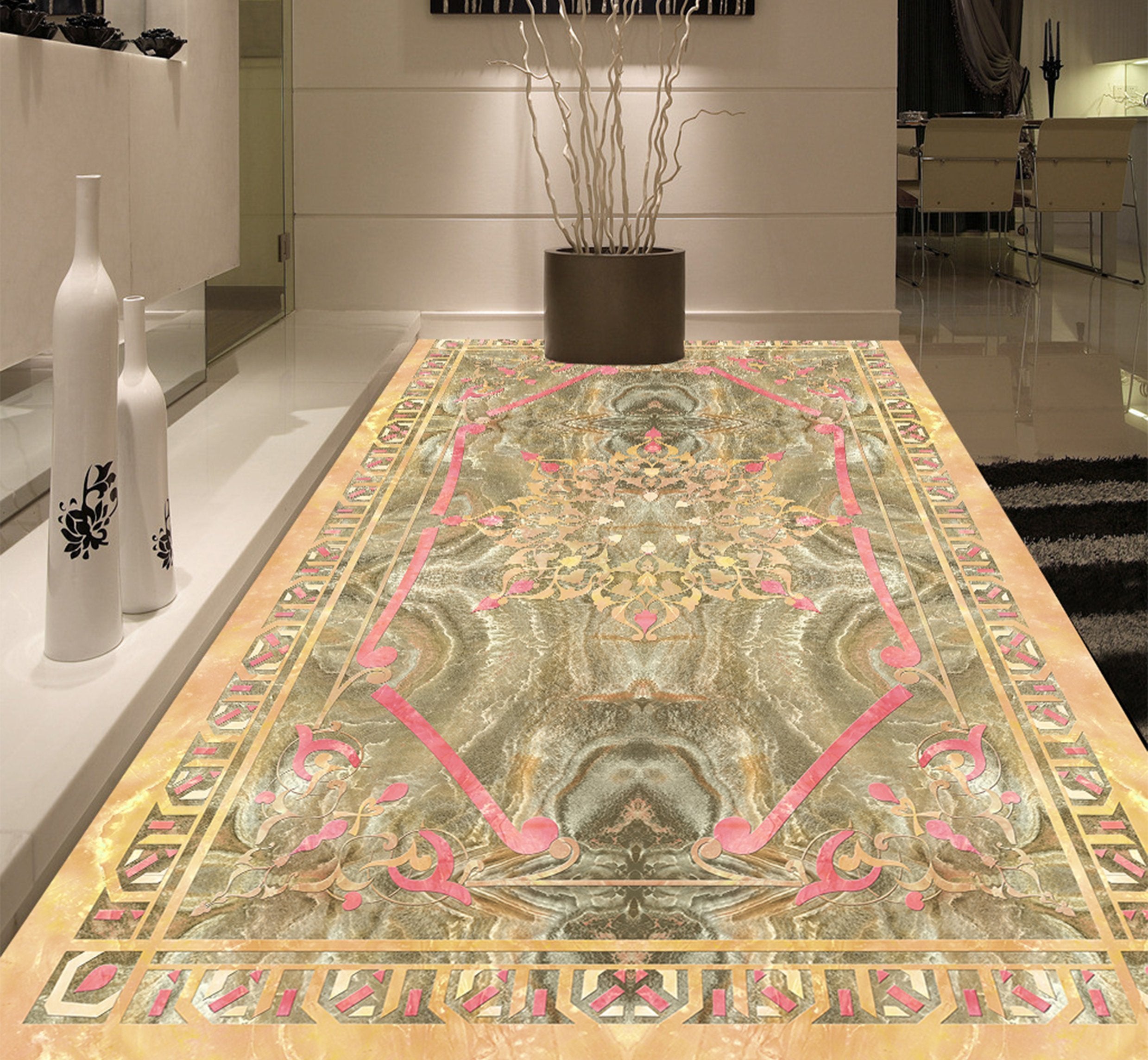 3D Religious Pattern WG172 Floor Mural Wallpaper AJ Wallpaper 2
