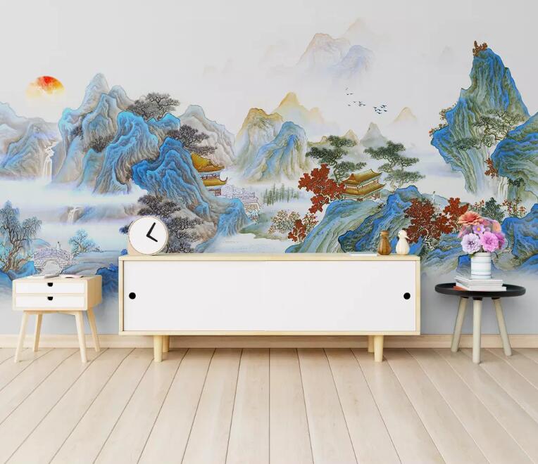 3D Colored Valley WG64 Wall Murals Wallpaper AJ Wallpaper 2