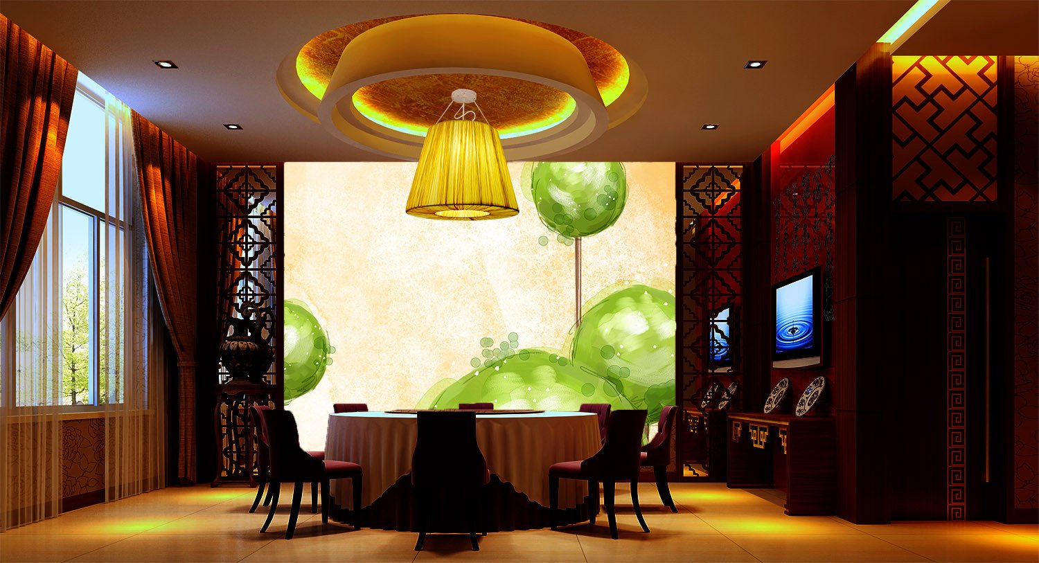 Abstract Green Painting Wallpaper AJ Wallpaper 2