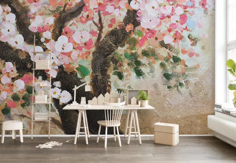 3D Colored Flowers 301 Wall Murals Wallpaper AJ Wallpaper 2