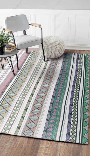 3D Color Geometry WG577 Non Slip Rug Mat Mat AJ Creativity Home