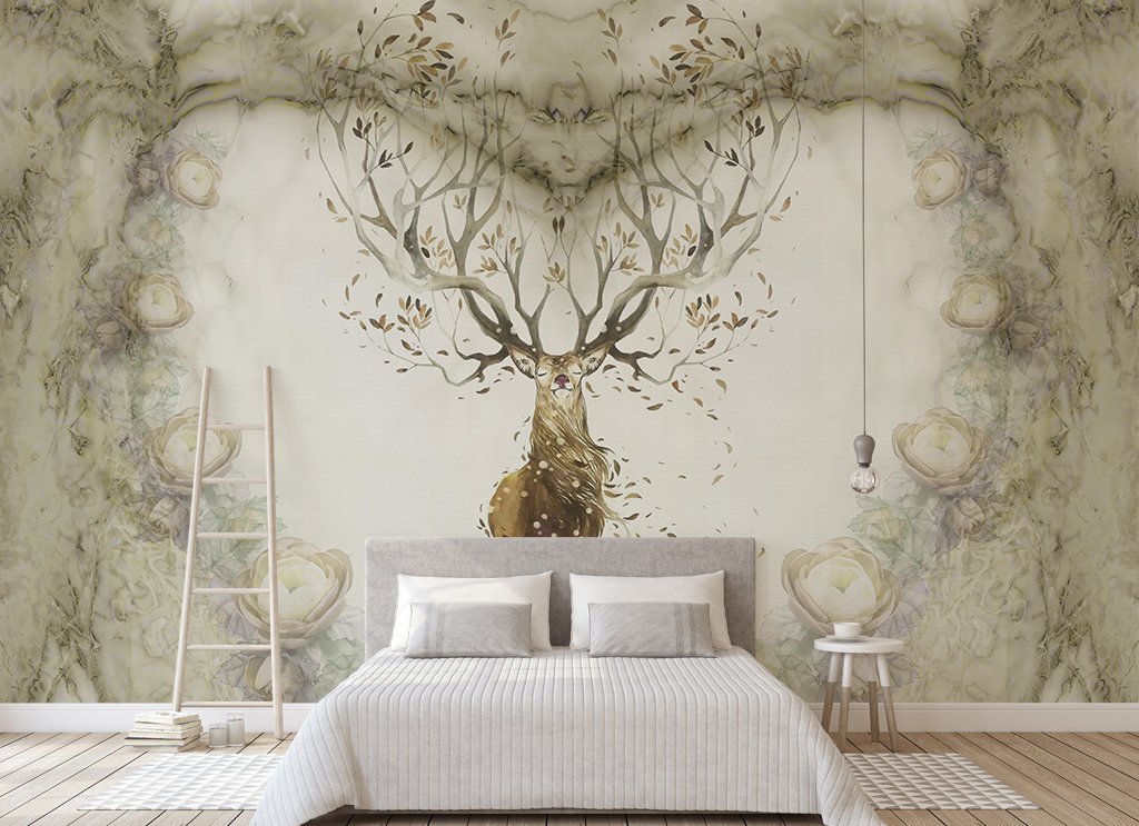 3D Elk Antler 585 Wall Murals Wallpaper AJ Wallpaper 2