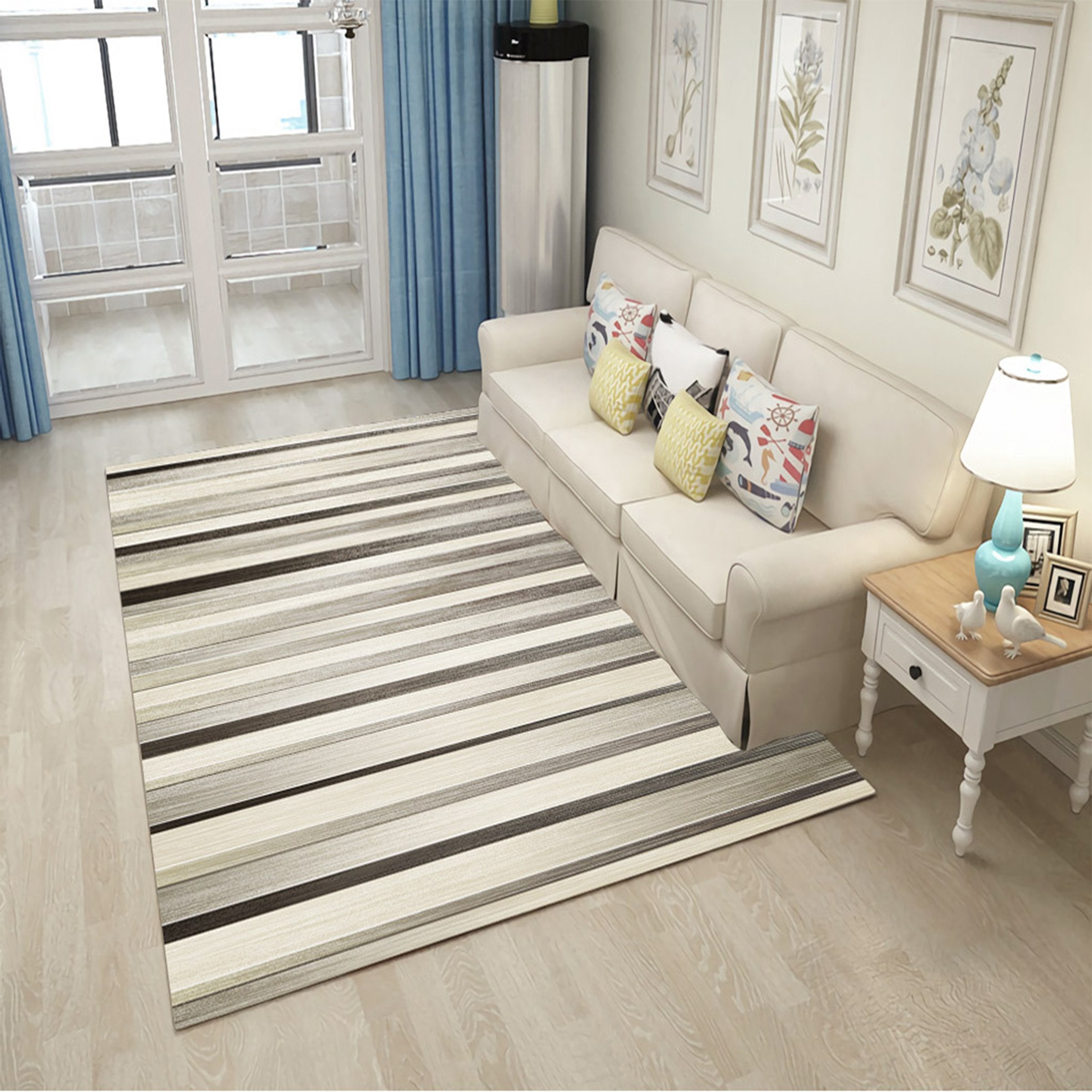 3D Mud Stripes WG089 Non Slip Rug Mat Mat AJ Creativity Home