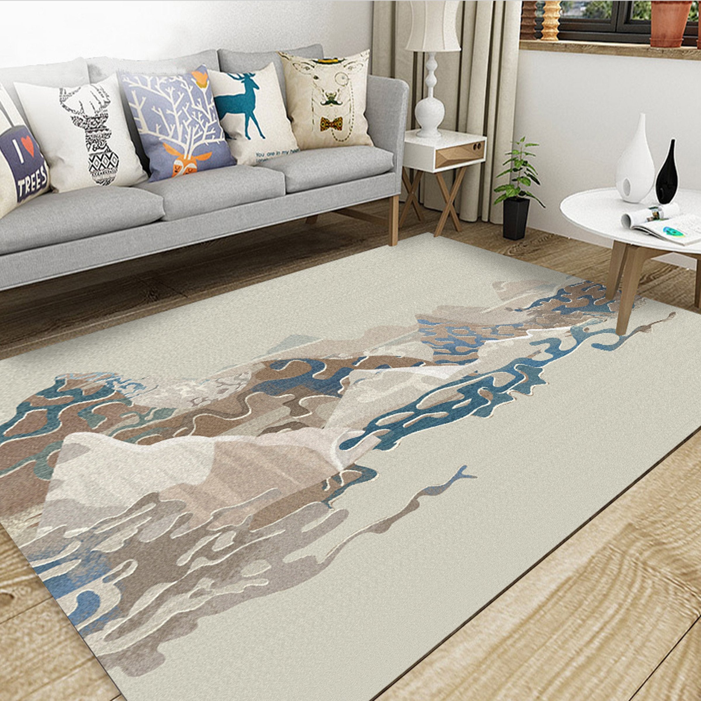 3D Colored Diamond WG594 Non Slip Rug Mat Mat AJ Creativity Home