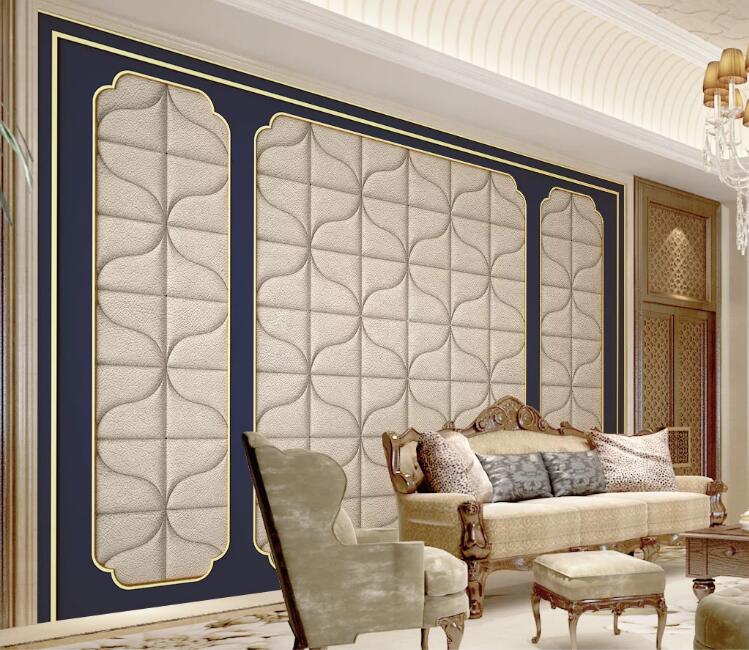 3D Minimalist Lines WC243 Wall Murals