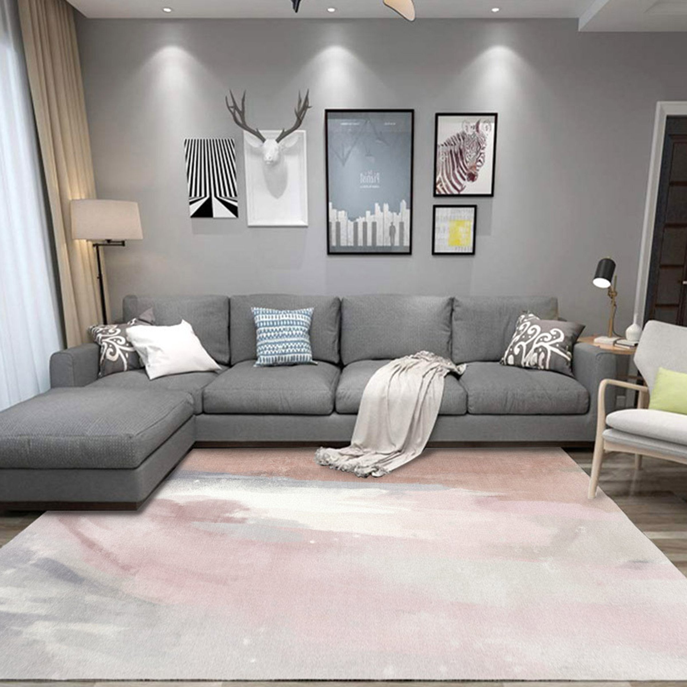 3D Pink Inkjet WG223 Non Slip Rug Mat Mat AJ Creativity Home