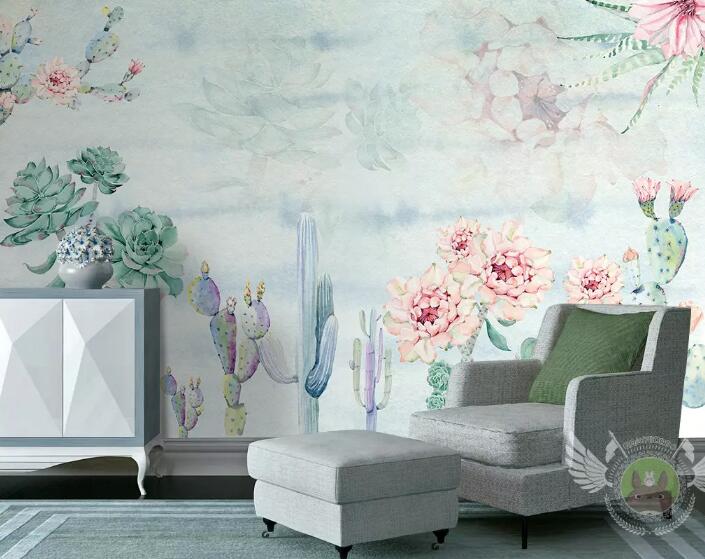 3D Flower Plant 319 Wall Murals Wallpaper AJ Wallpaper 2