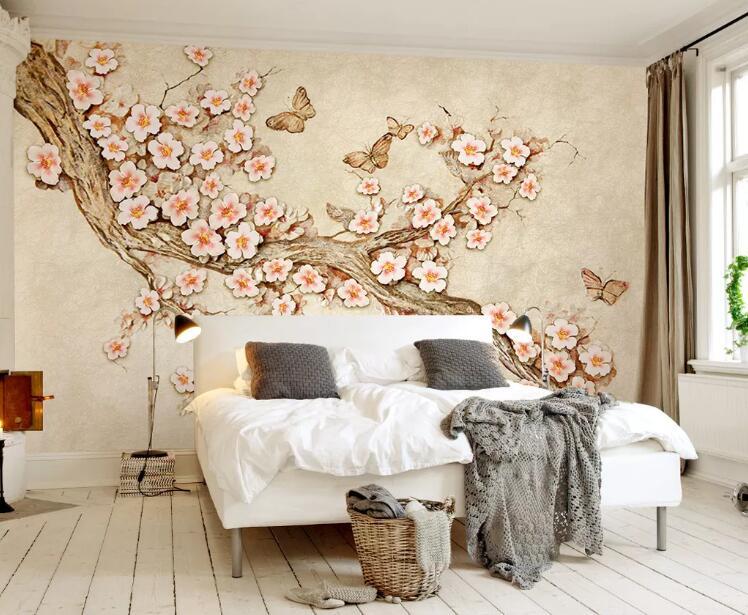 3D Birds And Flowers 334 Wall Murals Wallpaper AJ Wallpaper 2