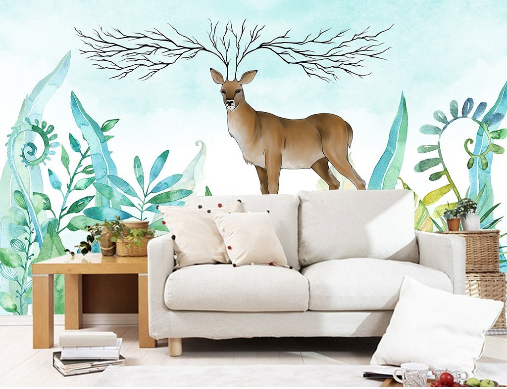 3D Deer 135 Wall Murals Wallpaper AJ Wallpaper 2