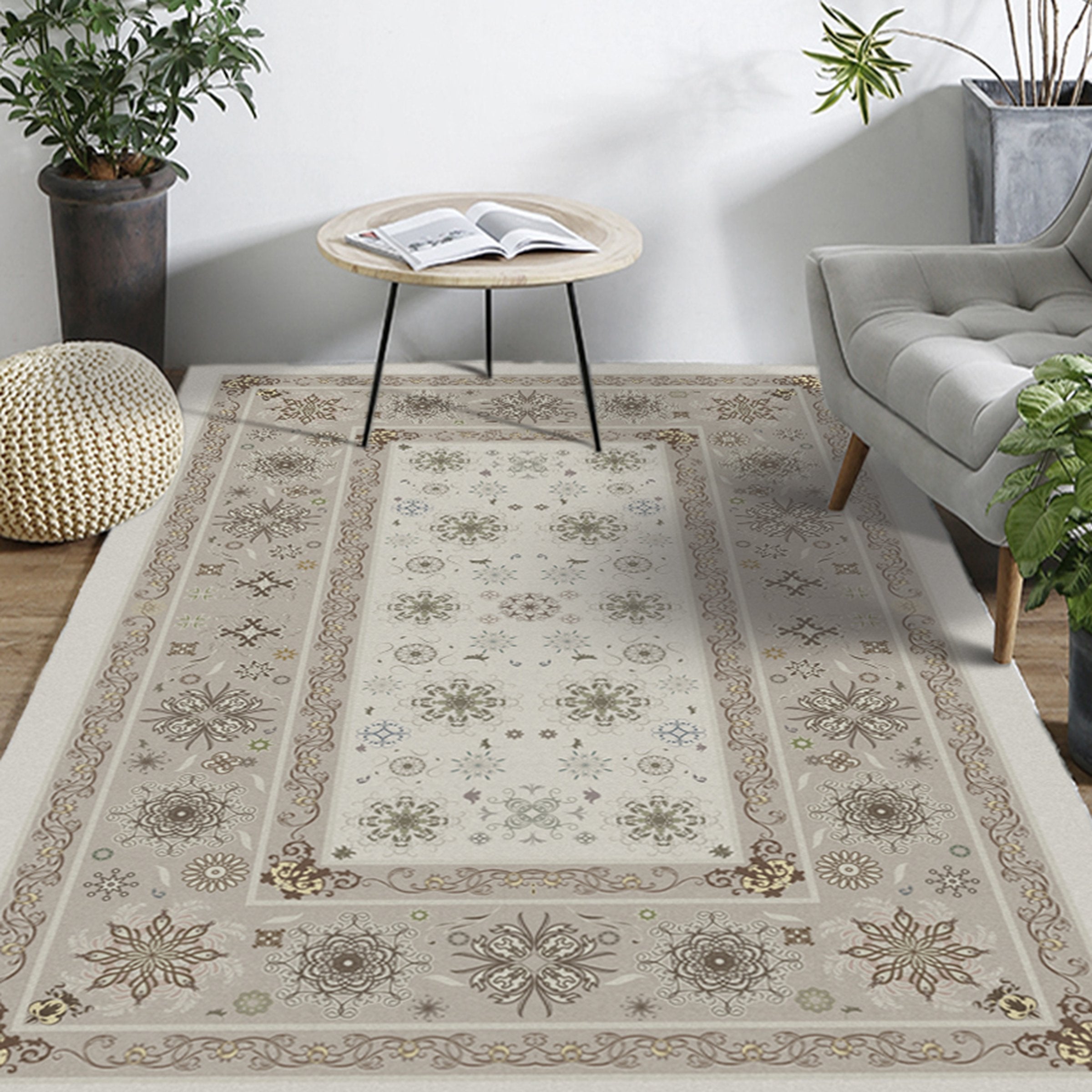 3D Snowflake WG099 Non Slip Rug Mat Mat AJ Creativity Home