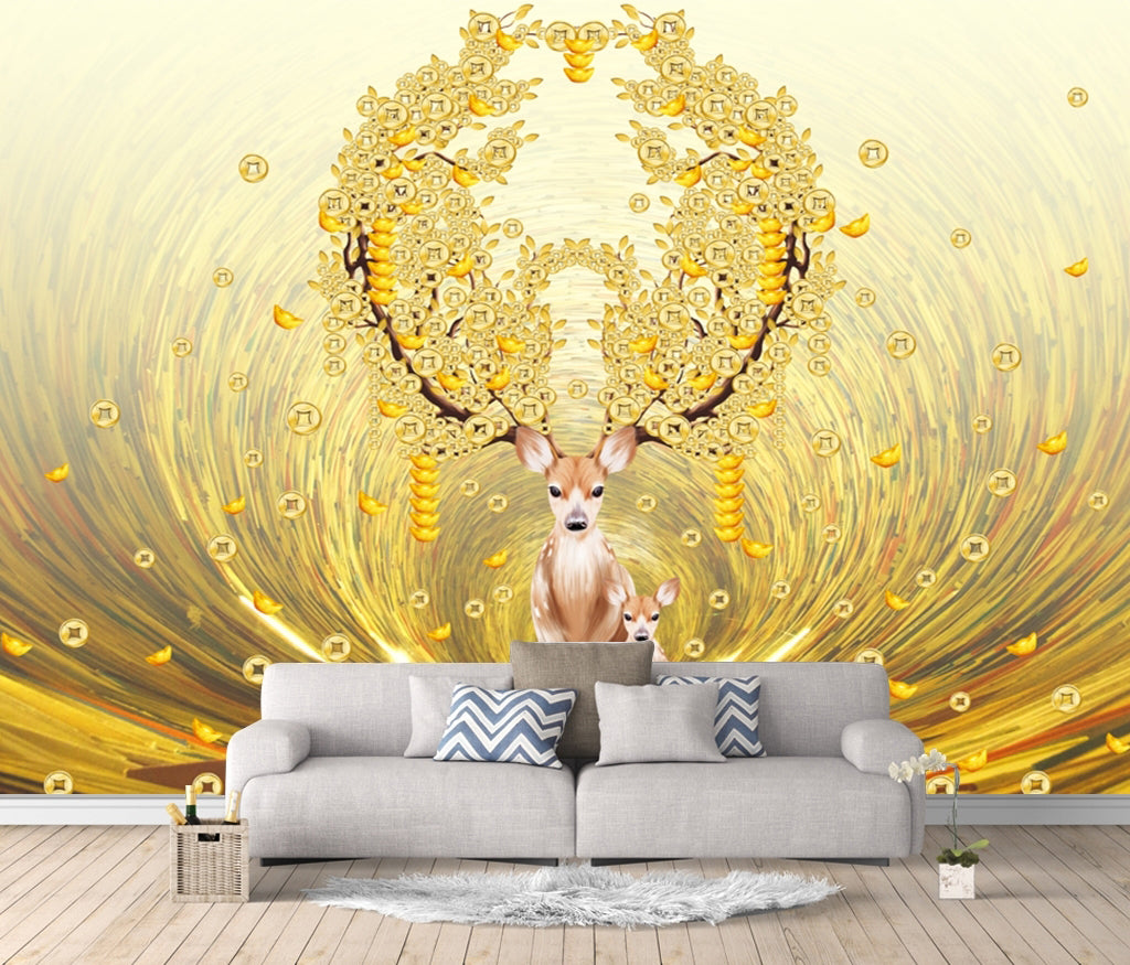 3D Copper Coins WG279 Wall Murals