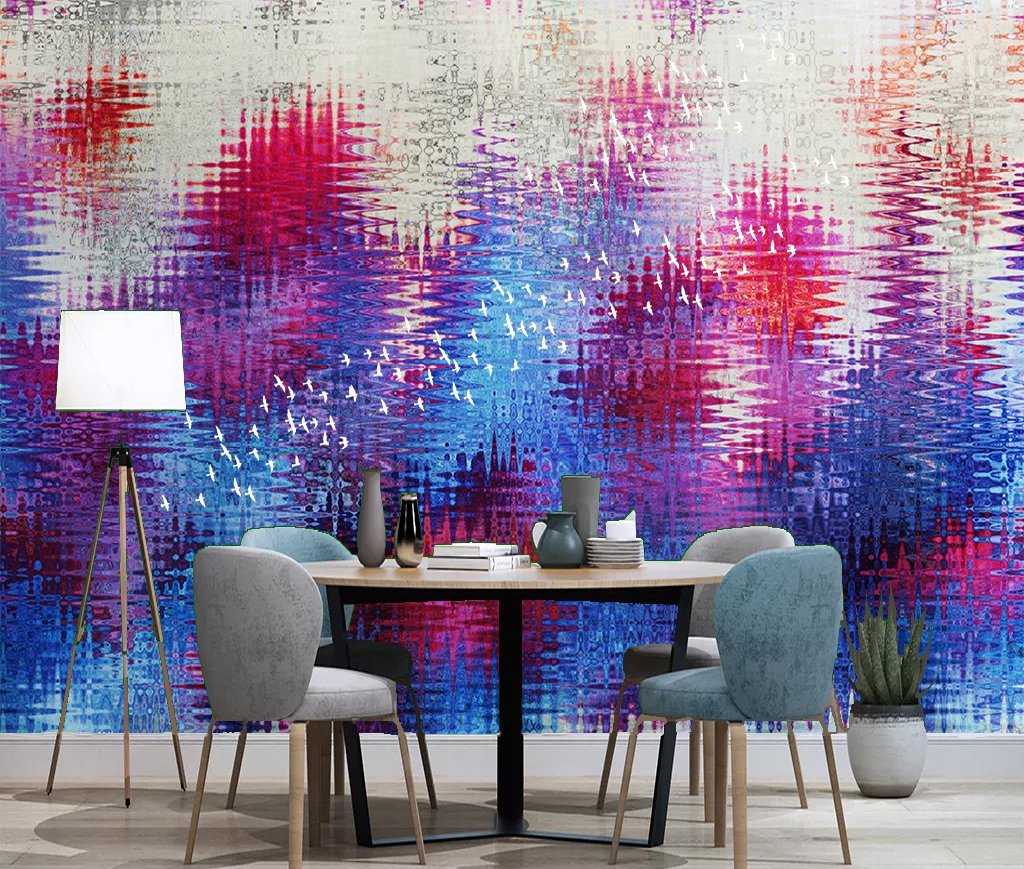 3D Abstract Blue Purple 669 Wall Murals Wallpaper AJ Wallpaper 2