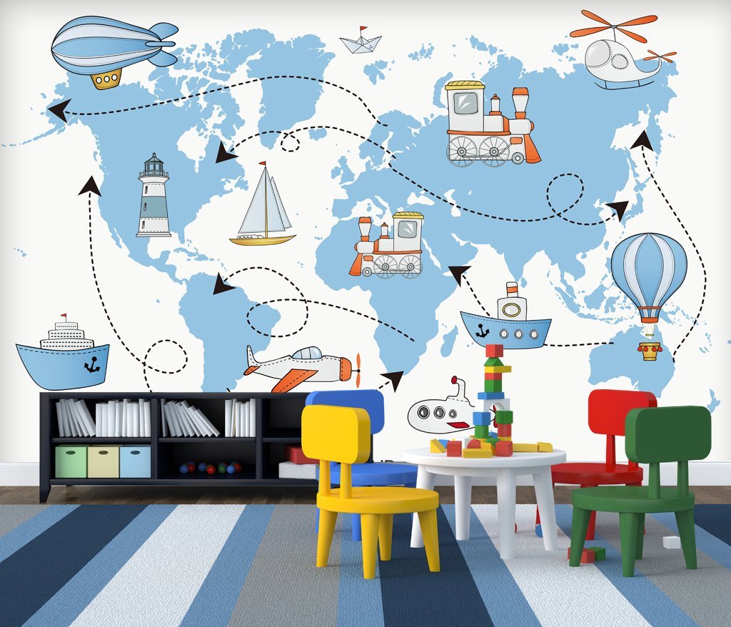 3D Aircraft Ship 847 Wall Murals Wallpaper AJ Wallpaper 2