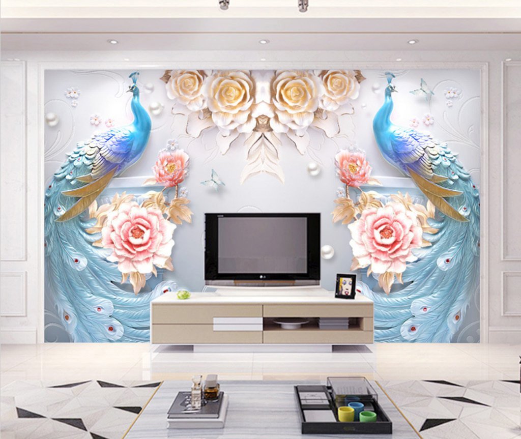 3D Peacock 87 Wall Murals Wallpaper AJ Wallpaper 2
