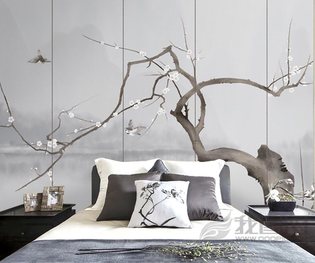 3D Plum Blossom 431 Wall Murals Wallpaper AJ Wallpaper 2