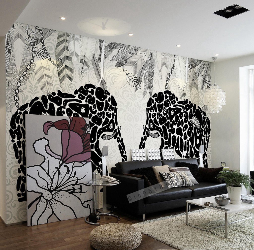 3D Elephant 424 Wall Murals Wallpaper AJ Wallpaper 2