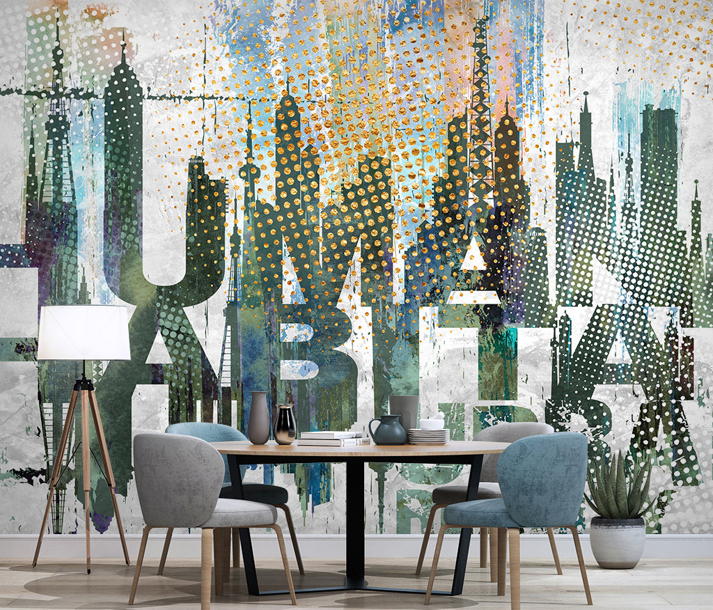 3D Cactus Letter WG048 Wall Murals