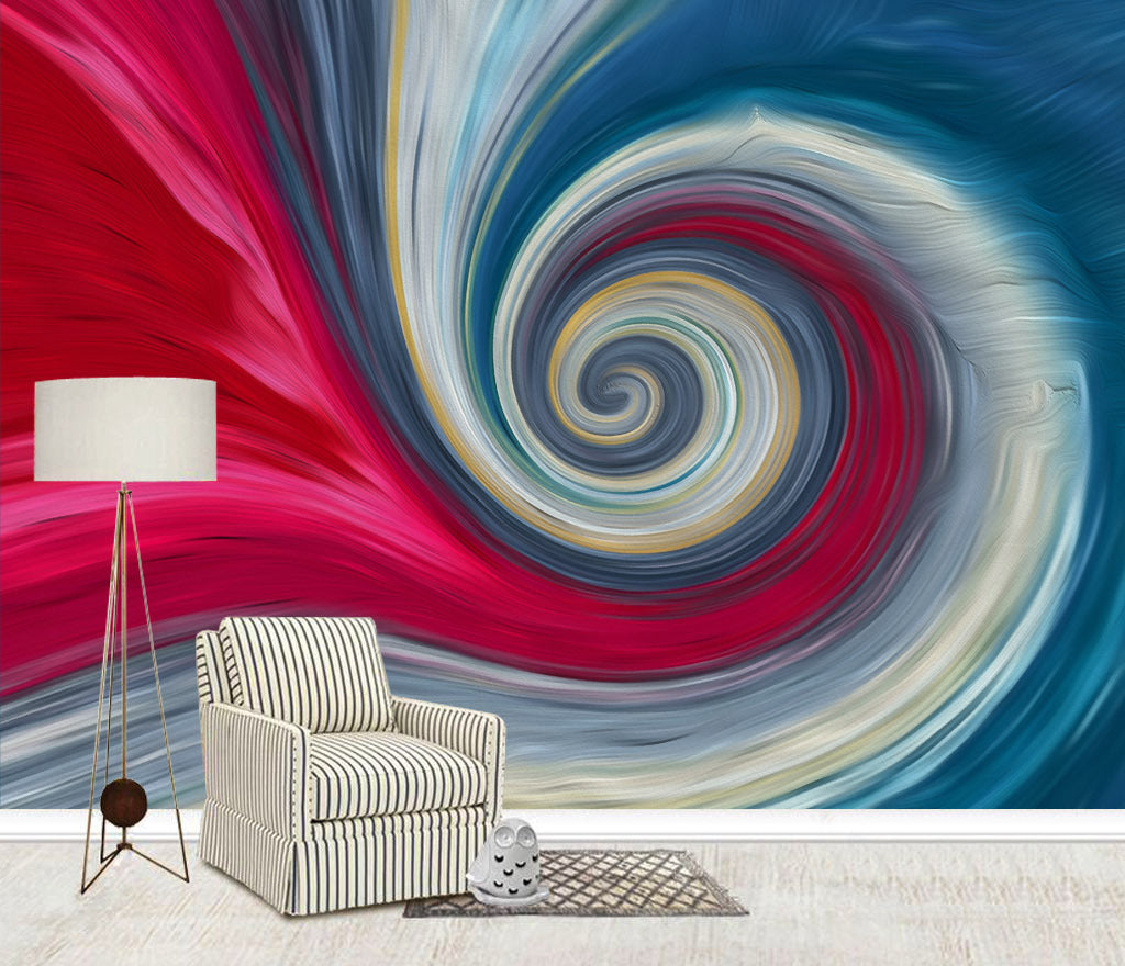 3D Color Wave WC052 Wall Murals