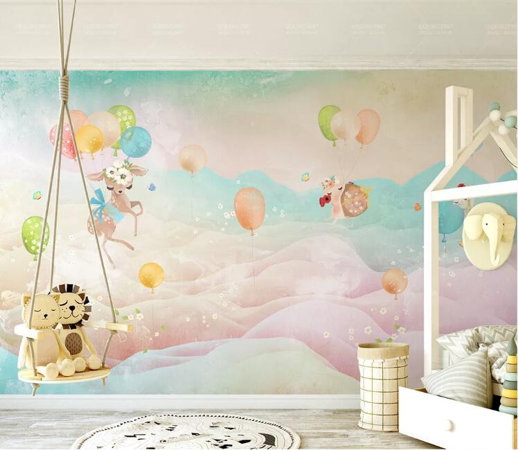 3D Colorful Balloons WC208 Wall Murals