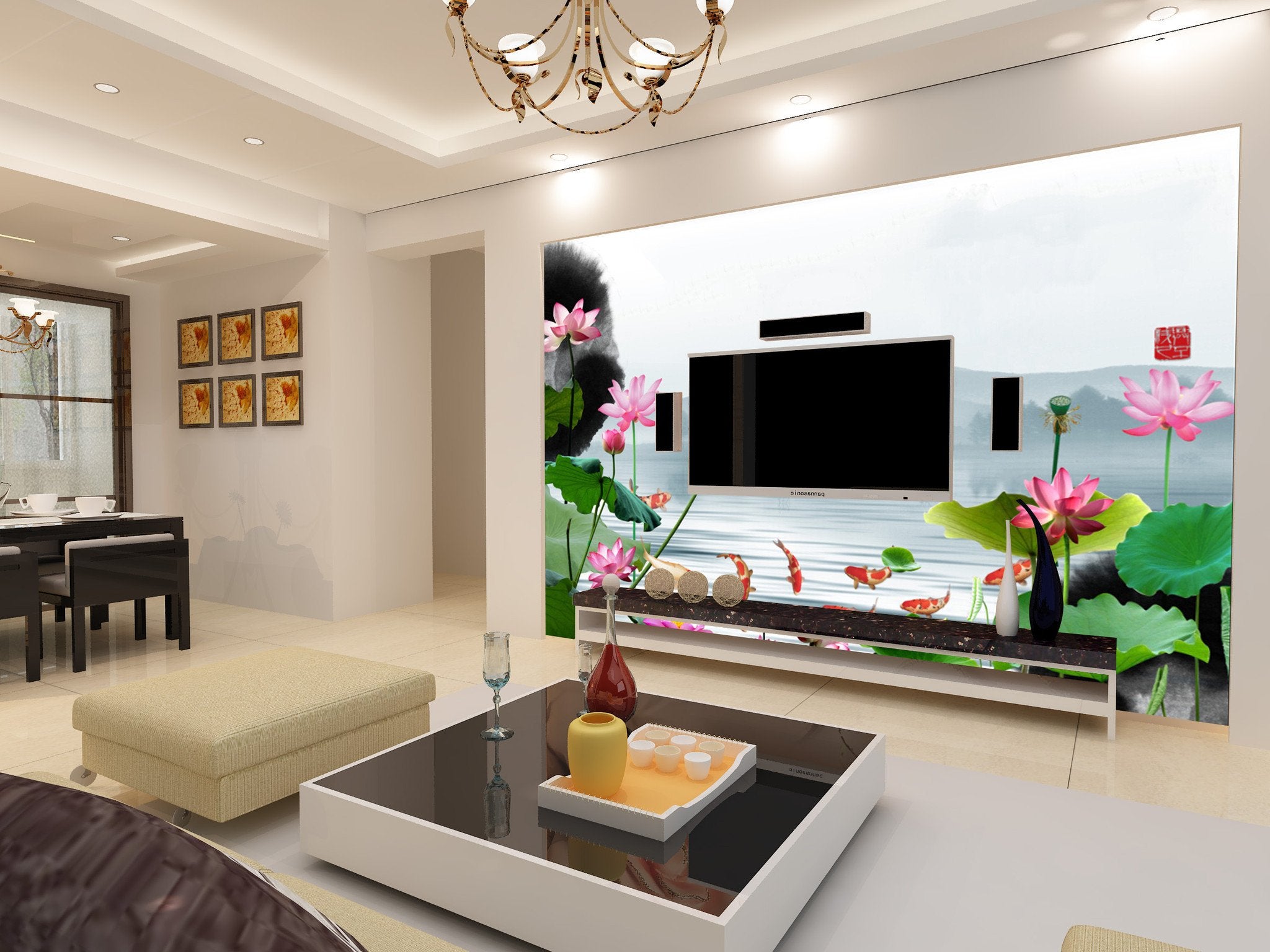 Lotus By The River Wallpaper AJ Wallpaper 1