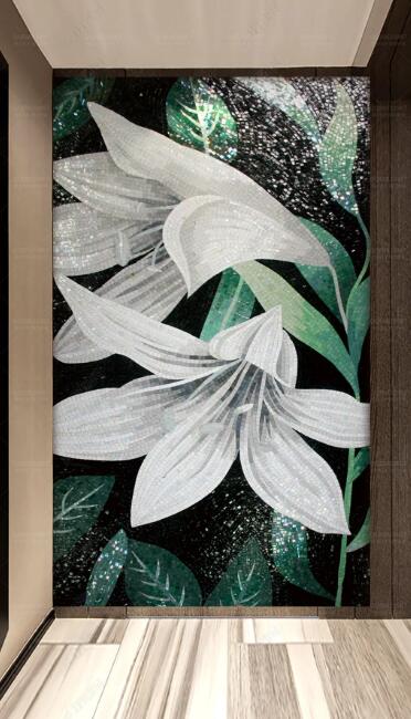 3D White Magnolia Flower WC276 Wall Murals