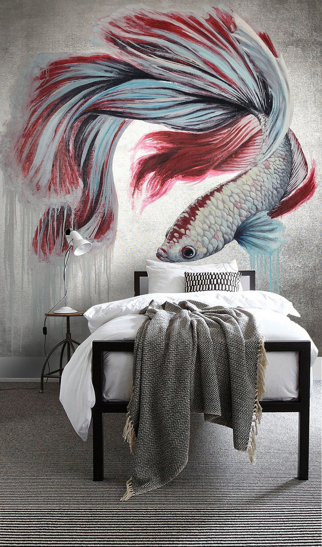 3D Red Fish WG023 Wall Murals