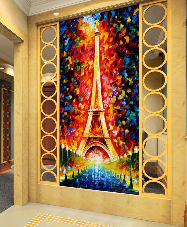 3D Colored Tower 618 Wall Murals Wallpaper AJ Wallpaper 2
