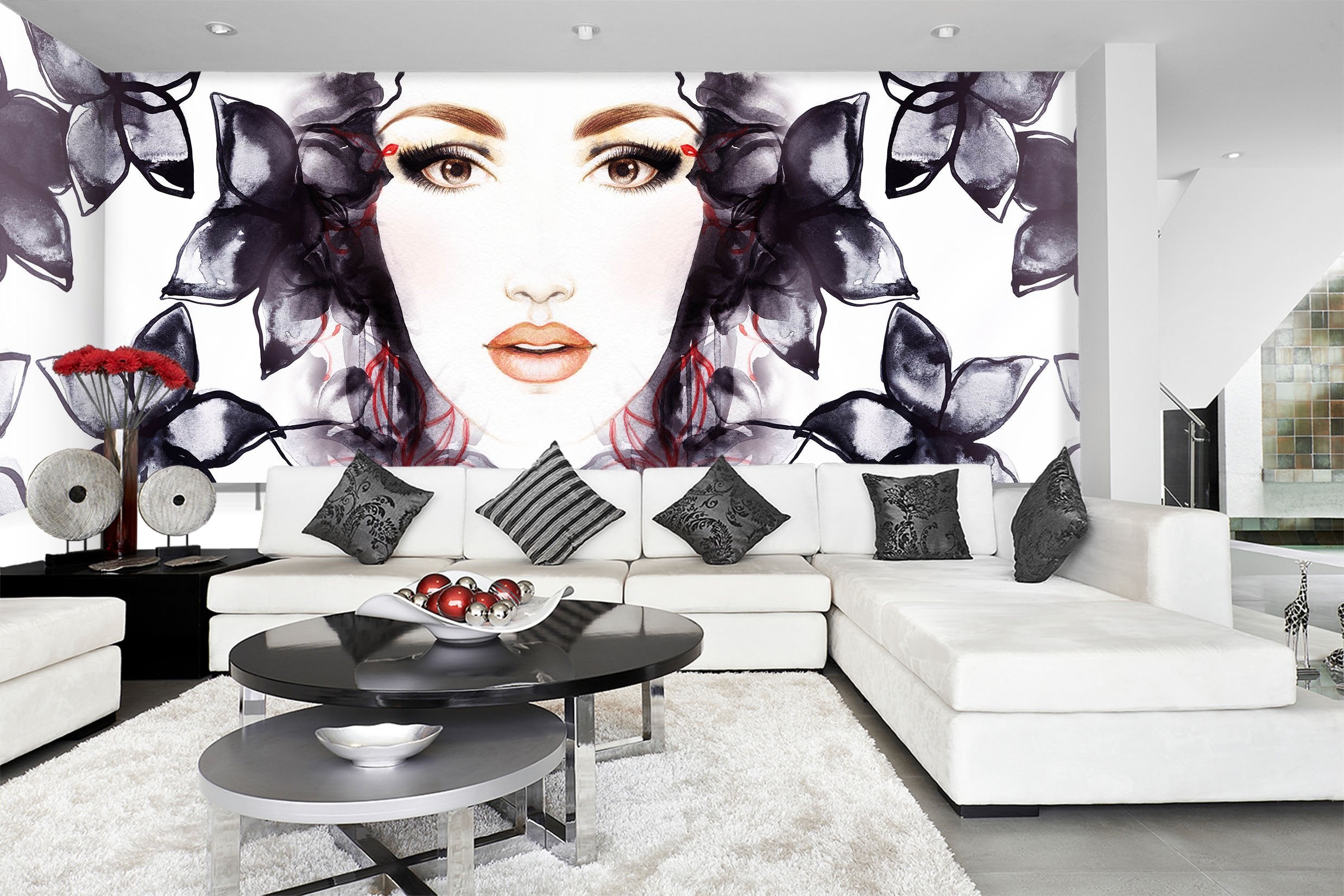 3D Petal Woman 622 Wallpaper AJ Wallpaper 2