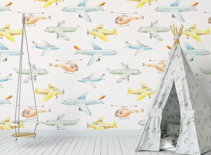 3D Color Plane WG87 Wall Murals Wallpaper AJ Wallpaper 2