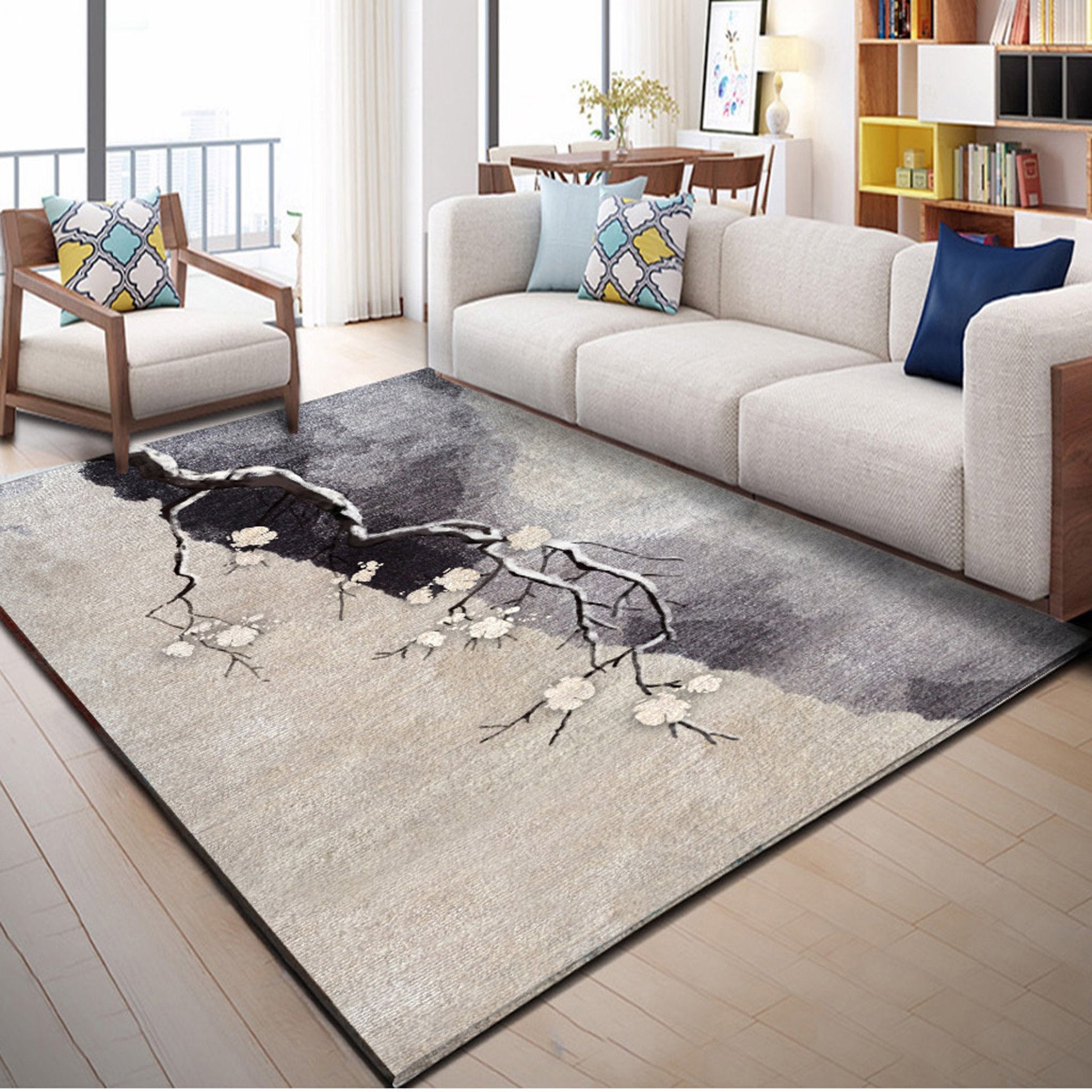 3D Plum Tree WG235 Non Slip Rug Mat Mat AJ Creativity Home