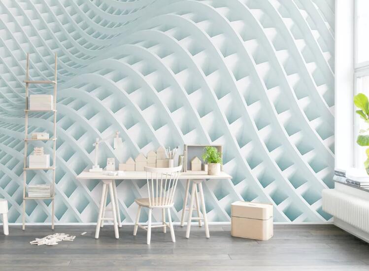 3D Building Net WG653 Wall Murals