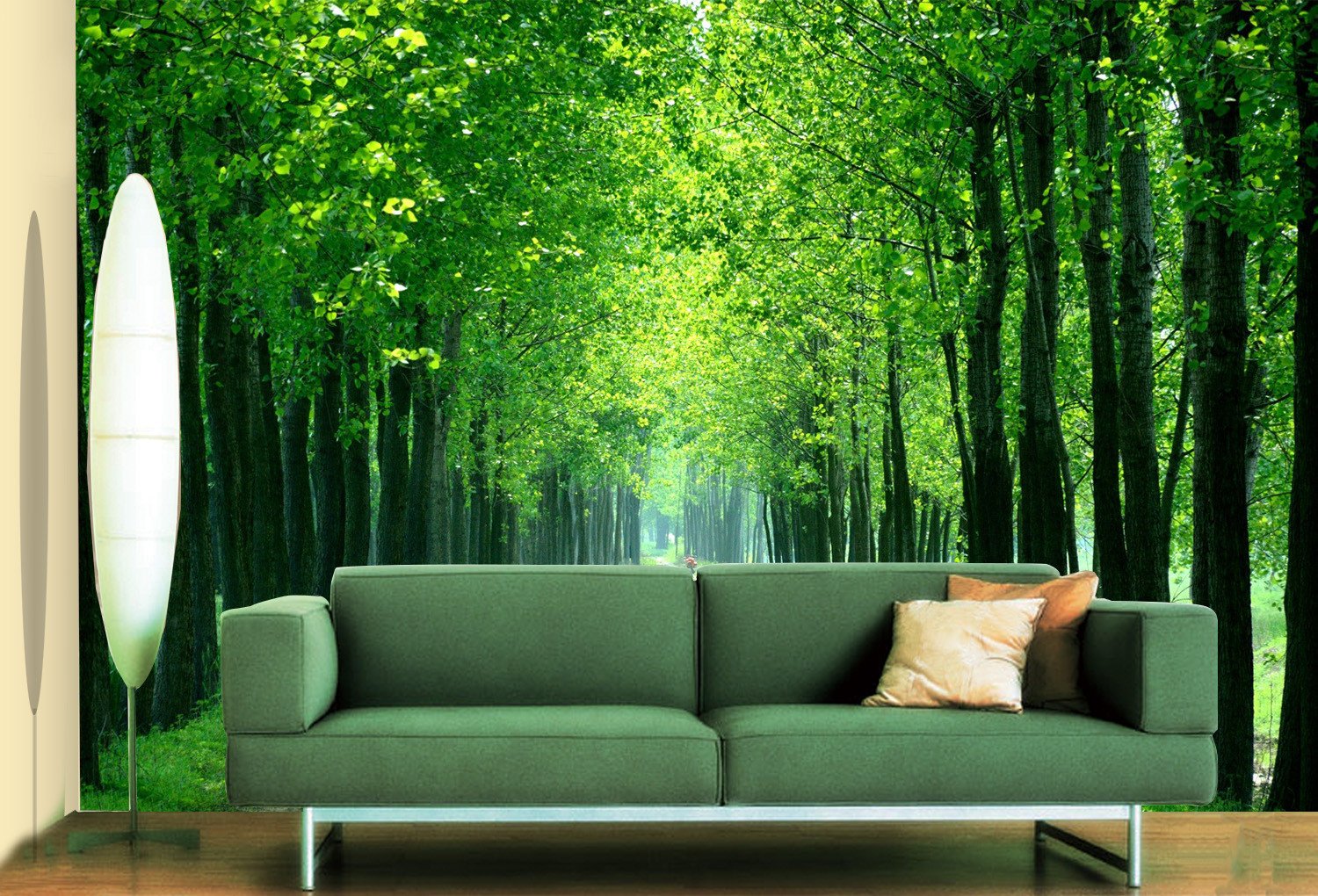 3D Spring Polar Tree Path 76 Wallpaper AJ Wallpaper