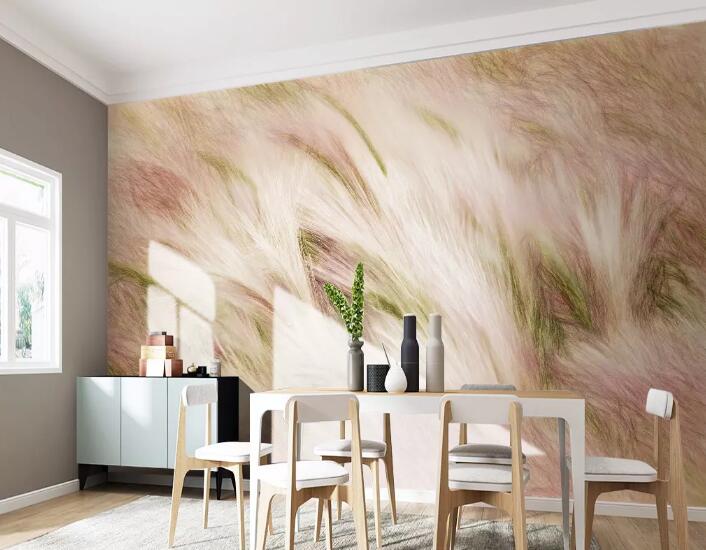 3D Pink Grass WG911 Wall Murals