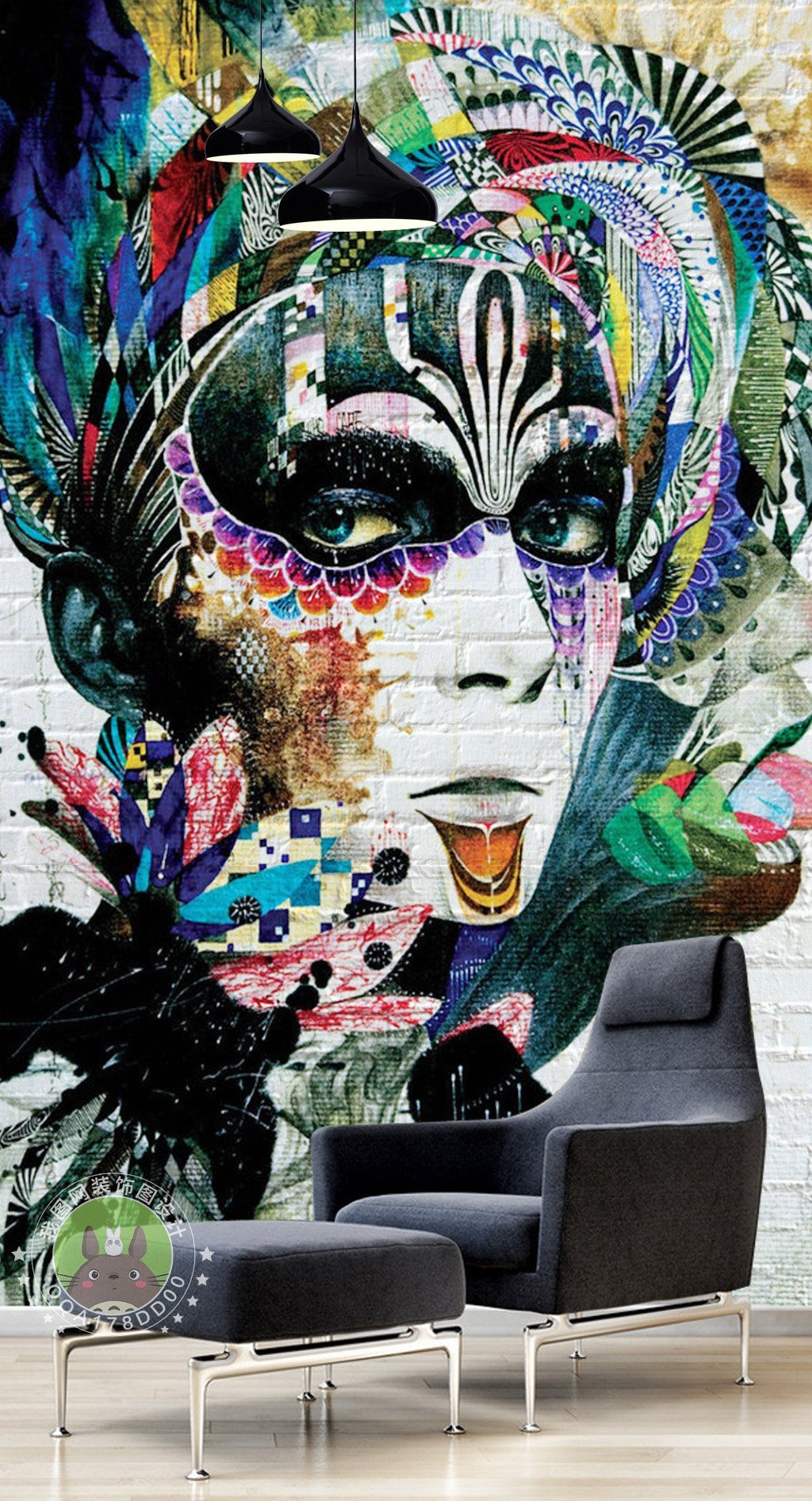 3D Color Avatar 646 Wall Murals Wallpaper AJ Wallpaper 2