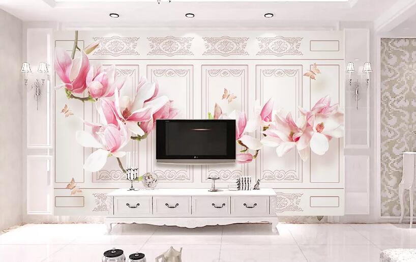 3D Peach Blossom WG92 Wall Murals Wallpaper AJ Wallpaper 2