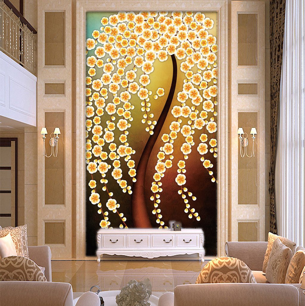 3D White Flowers 652 Wall Murals Wallpaper AJ Wallpaper 2