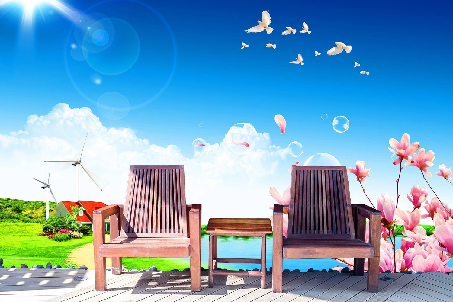 Lakeside Villa Wallpaper AJ Wallpaper