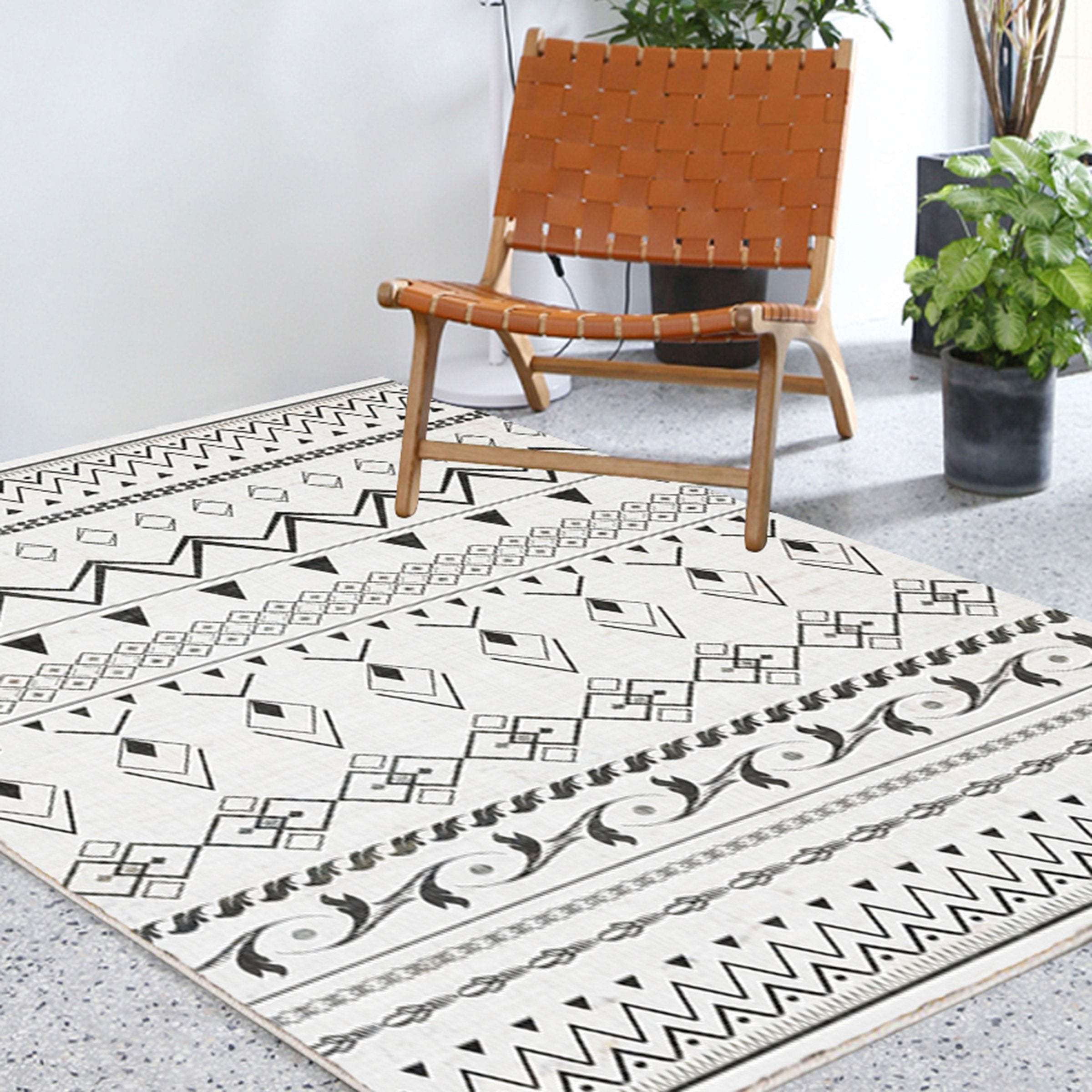 3D Black Pattern WG290 Non Slip Rug Mat Mat AJ Creativity Home