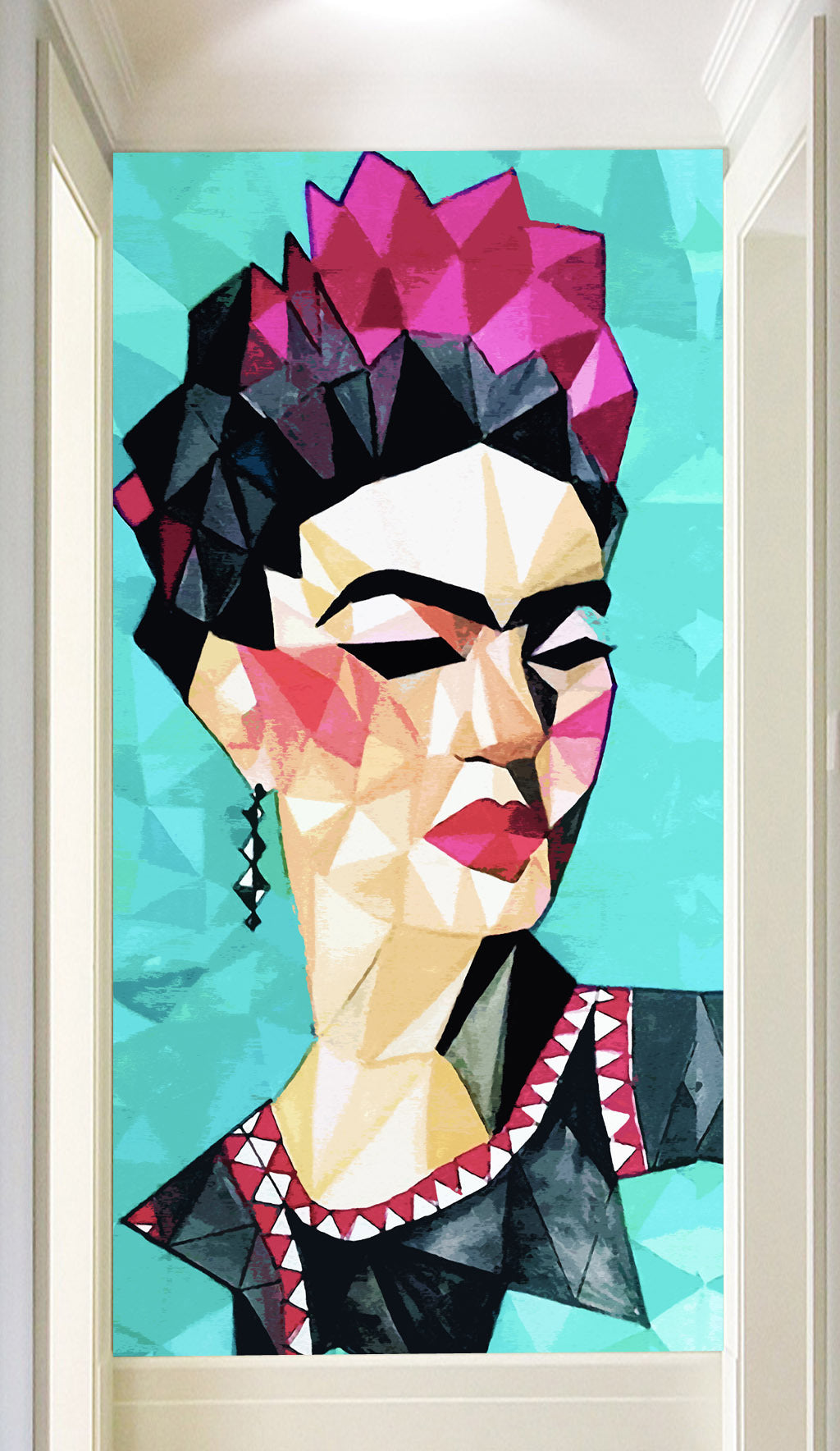 3D Geometric Girl WG120 Wall Murals